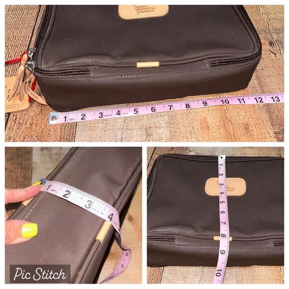 Jon Hart Espresso Coated Canvas Travel Kit - Picture 5 of 14